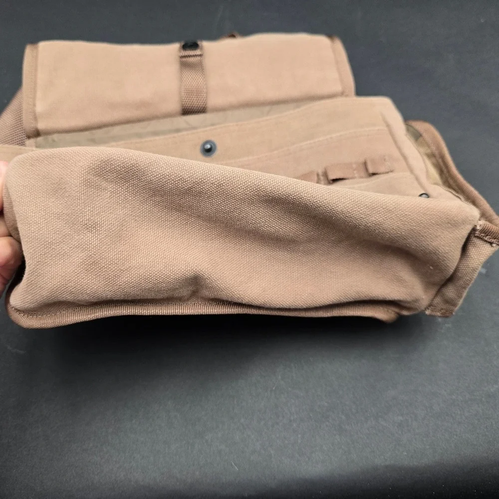 American Eagle Khaki Canvas Military Utility Crossbody Bag AE 004284 Messenger